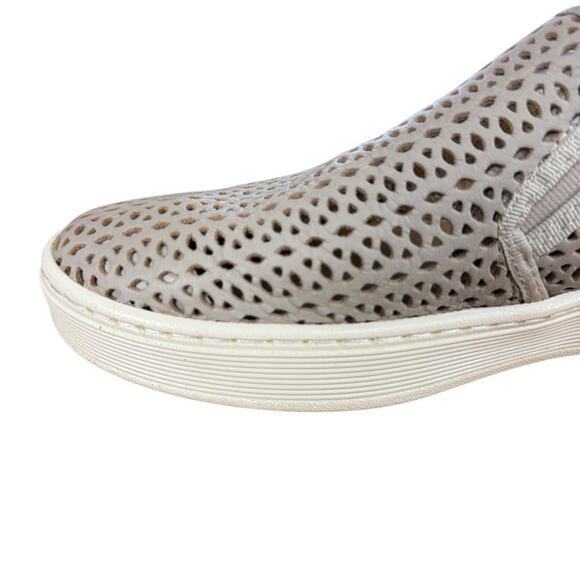 Sofft Somers II Taupe Leather Perforated Mules Slip On Sneakers Shoes Womens 8 - Picture 5 of 16